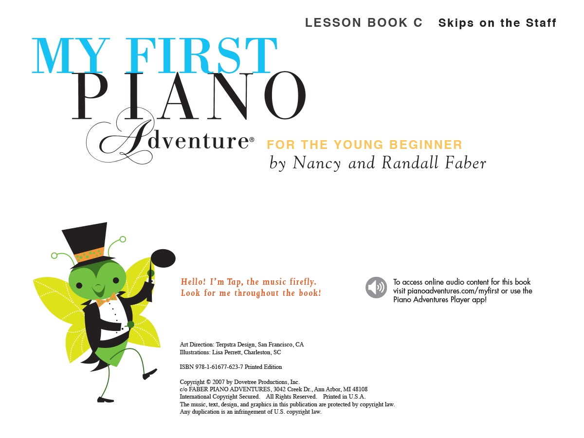 My First Piano Adventure Lesson Book C učebnice tercie