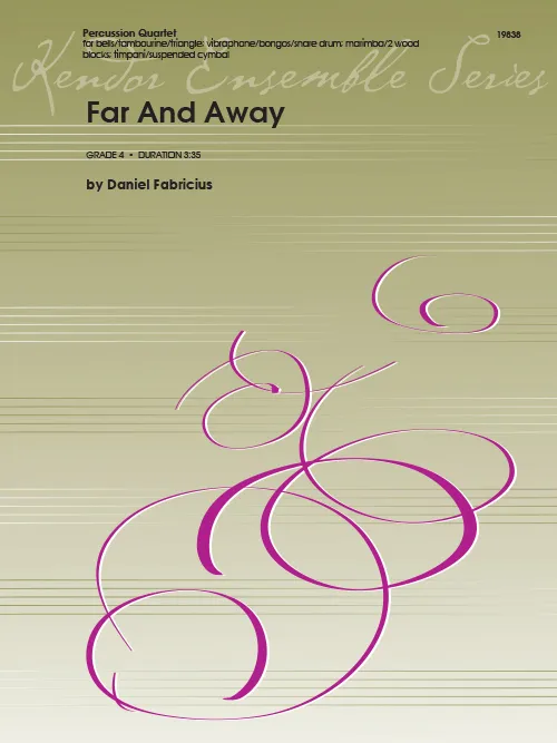 Kendor Music Far And Away noty pro bicí kvarteto stupeň 4
