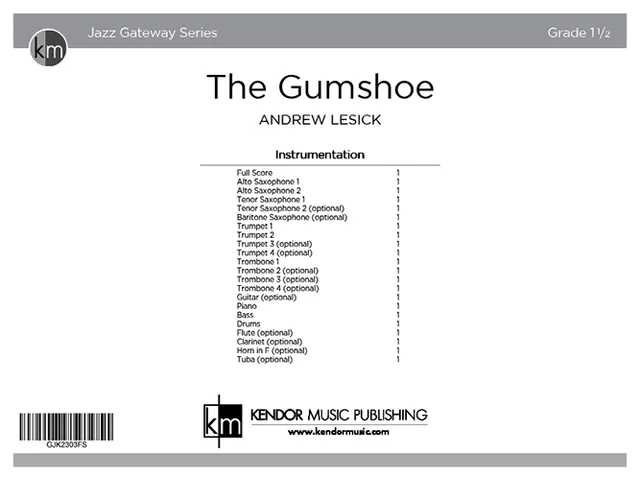 Kendor Music The Gumshoe noty full score swing