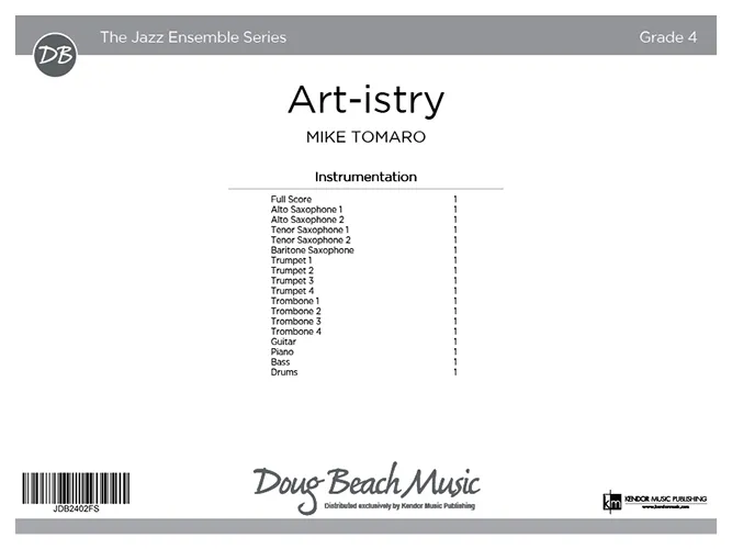 Kendor Music Art-istry partitura full score swing