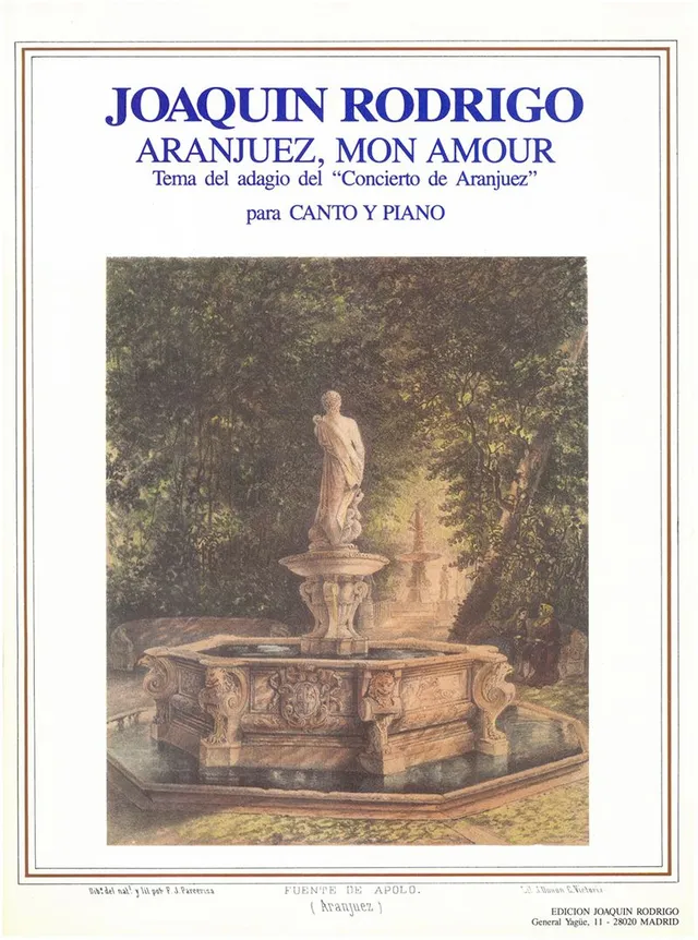 Ediciones Joaquín Rodrigo Aranjuez mon amour noty hlas a klavír PDF