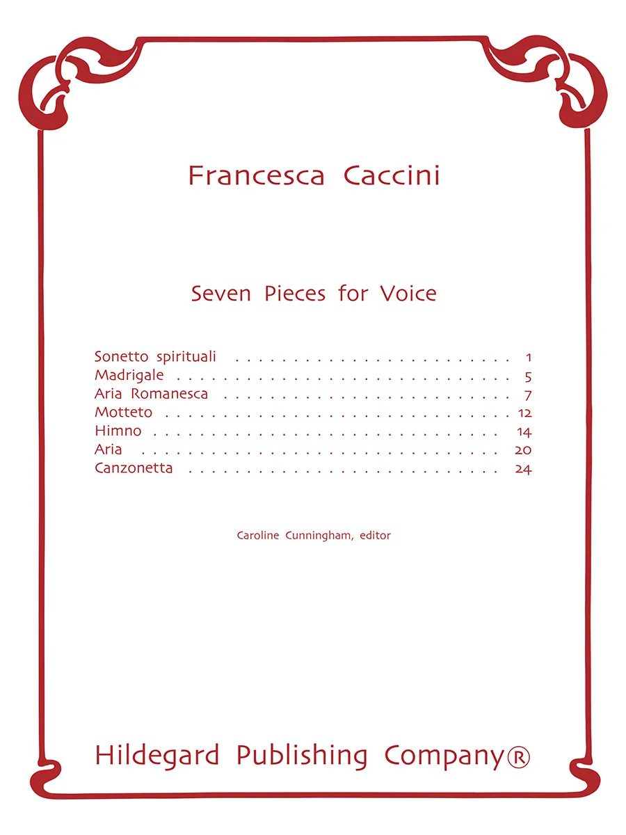 Hildegard Publishing Company Seven Pieces noty soprán continuo