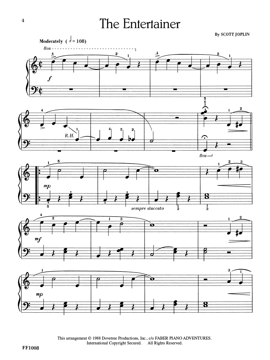 Faber FunTime Piano Ragtime & Marches noty pro klavír recitál
