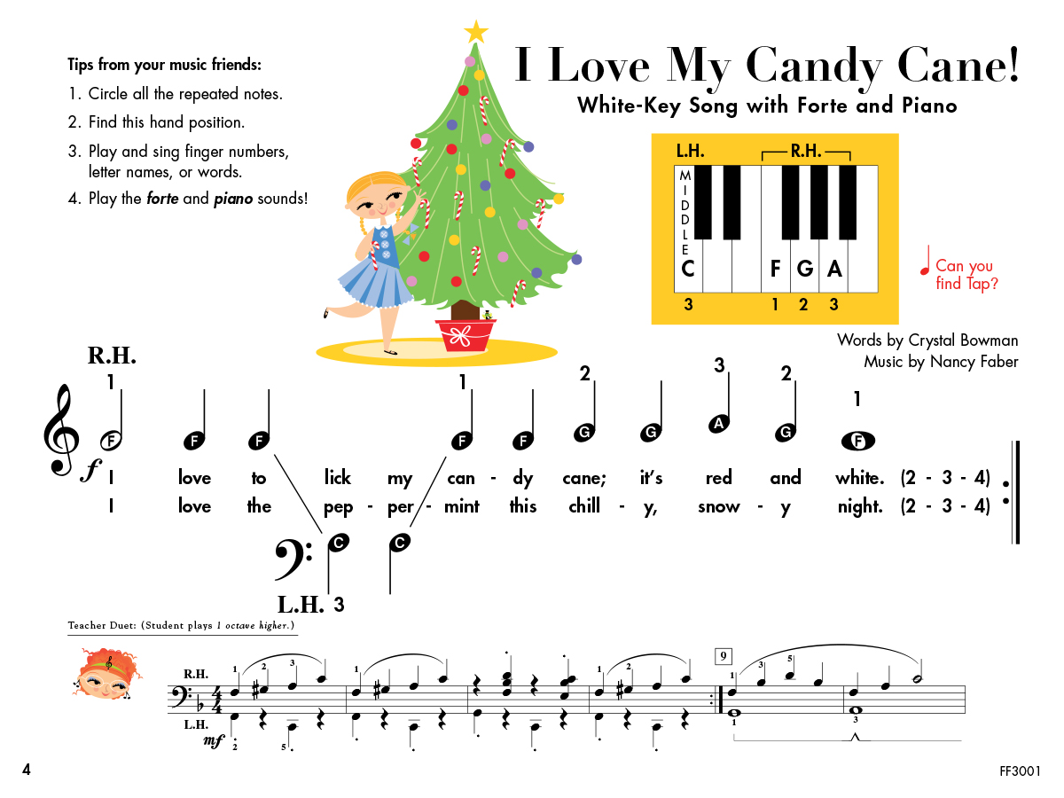My First Piano Adventure Christmas Book A koledy pre-reading
