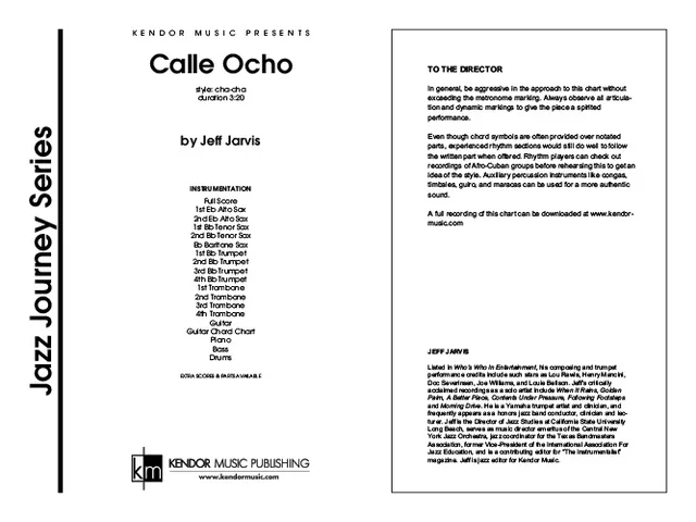 Kendor Music Calle Ocho partitura Full Score cha-cha