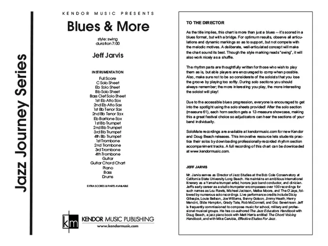 Kendor Music Blues & More Full Score partitura swing 7:00
