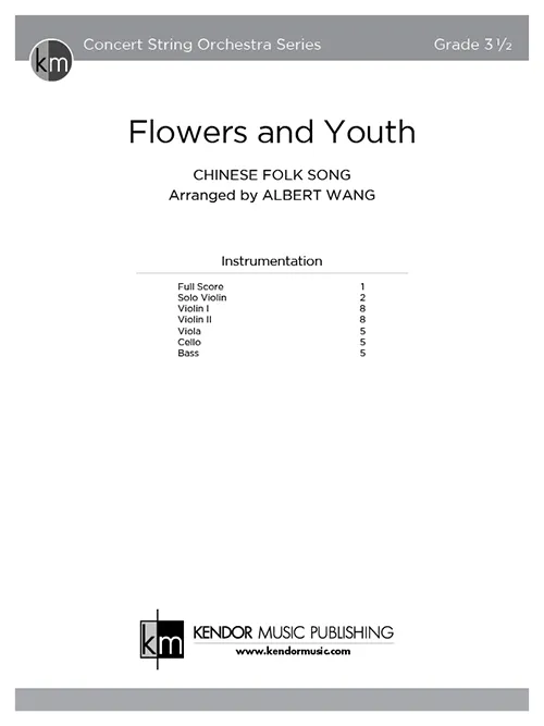 Kendor Music Flowers and Youth partitura smyčce folk