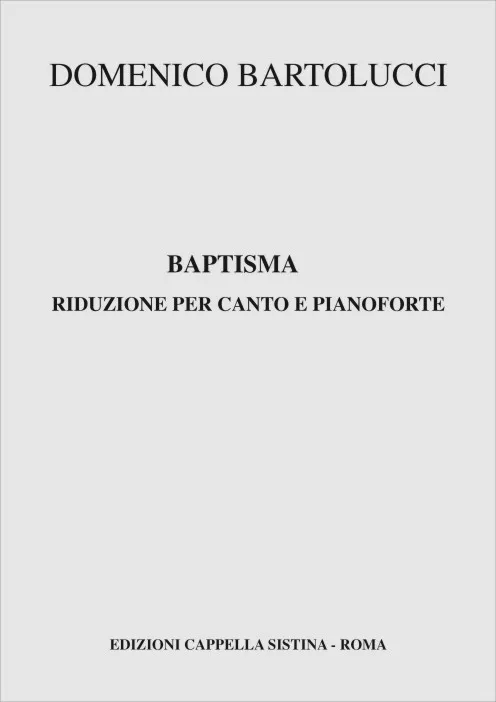 Armelin Musica Baptisma noty pro varhany a sbor