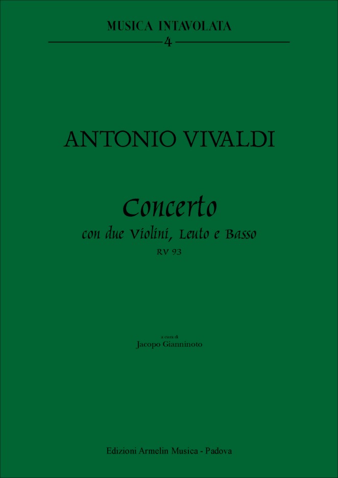 Armelin Musica Concerto per 2 violini, leuto e Basso, RV 93 noty