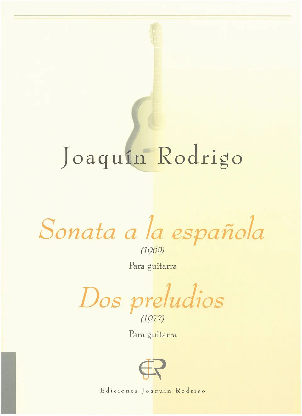 Ediciones Joaquín Rodrigo Sonata a la española noty pro kytaru