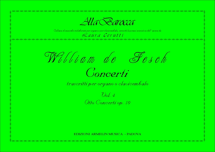 Armelin Musica 8 concerti, op. 10 noty souborné vydání