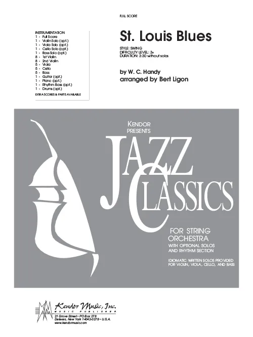 Kendor Music St. Louis Blues partitura jazz 3:30