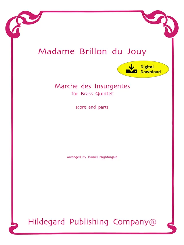 Hildegard Publishing Marche des Insurgentes Madam Brillon partitura