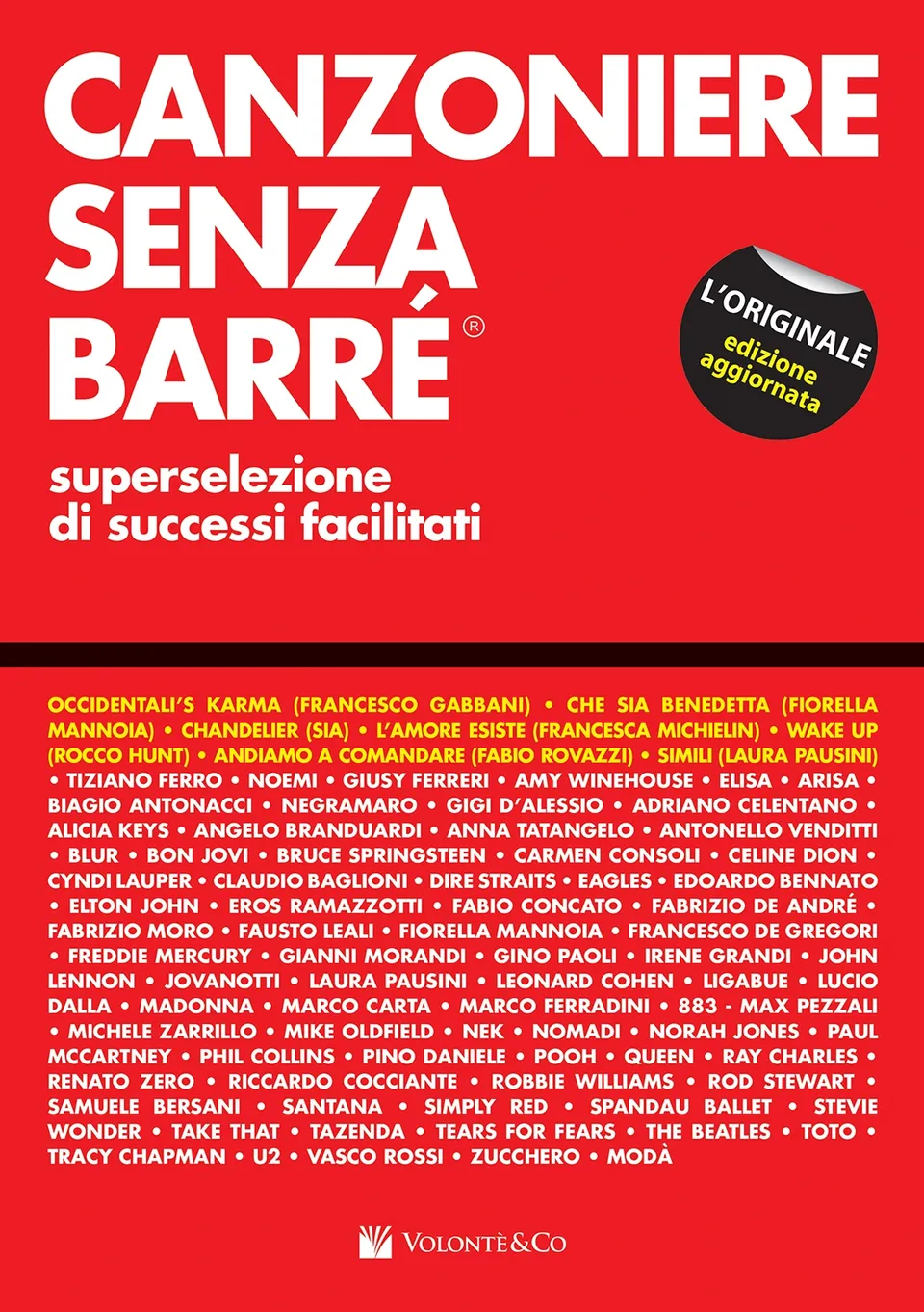 Volonte & Co Canzoniere senza Barrè zpěvník kytara