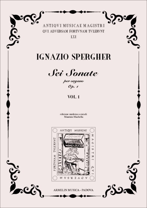 Armelin Musica Sei Sonate per Organo op. 1 noty pro varhany