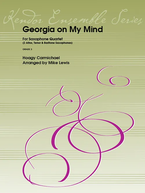 Kendor Music Georgia on My Mind noty kvartet AATB
