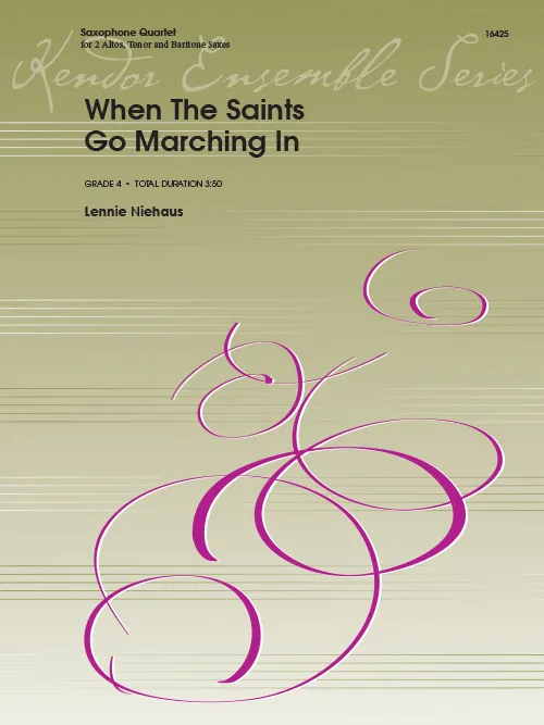 Kendor Music When The Saints noty sax kvartet swing