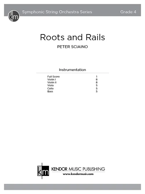 Kendor Music Roots and Rails partitura Full Score Bluegrass