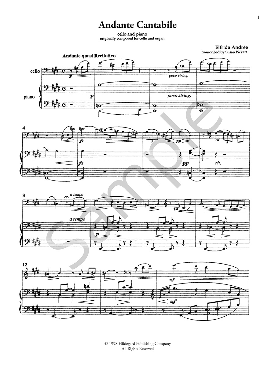 Hildegard Publishing Company 19th Century Music for Cello noty pro cello