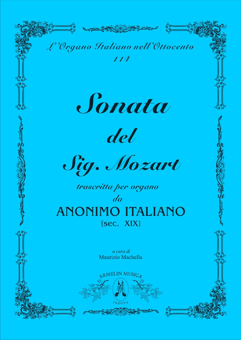 Armelin Musica Sonata del Sig. Mozart noty sonáta