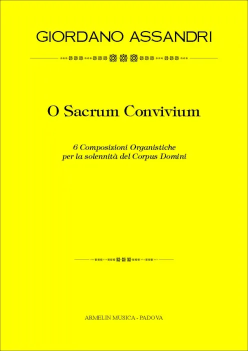Armelin Musica O Sacrum Convivium noty pro sbor