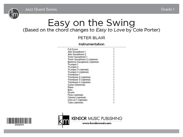 Kendor Music Easy on the Swing partitura
