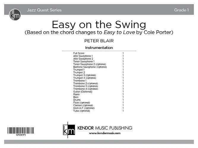 Kendor Music Easy on the Swing partitura