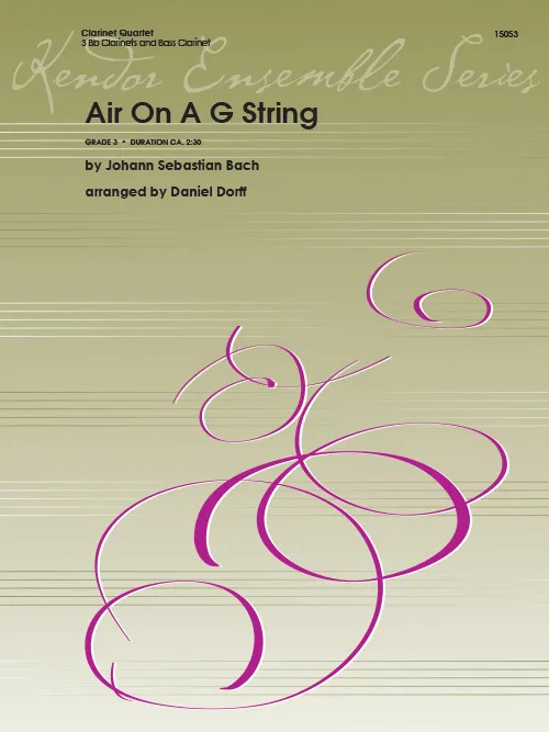 Kendor Music Air On A G String noty klarinetový kvartet