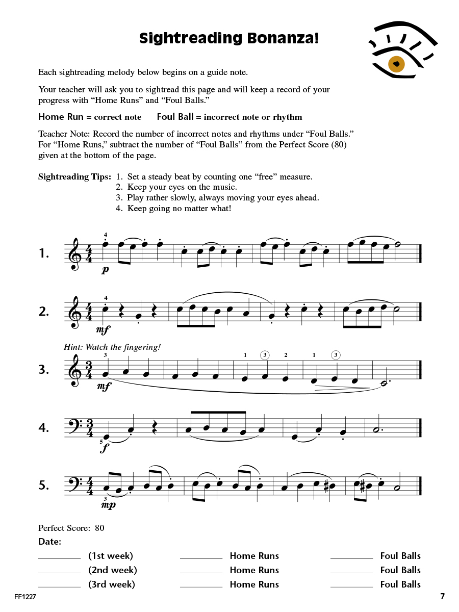 Faber I Can Read Music Book 3 noty pro klavír