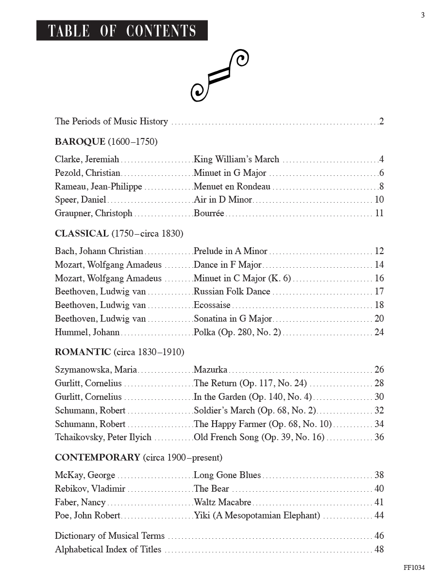 Faber Piano Literature Book 2 noty pro klavír klasika