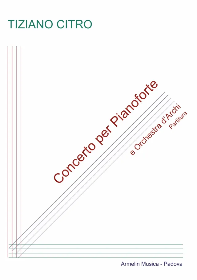 Armelin Musica Concerto per pianoforte e orchestra d’archi partitura