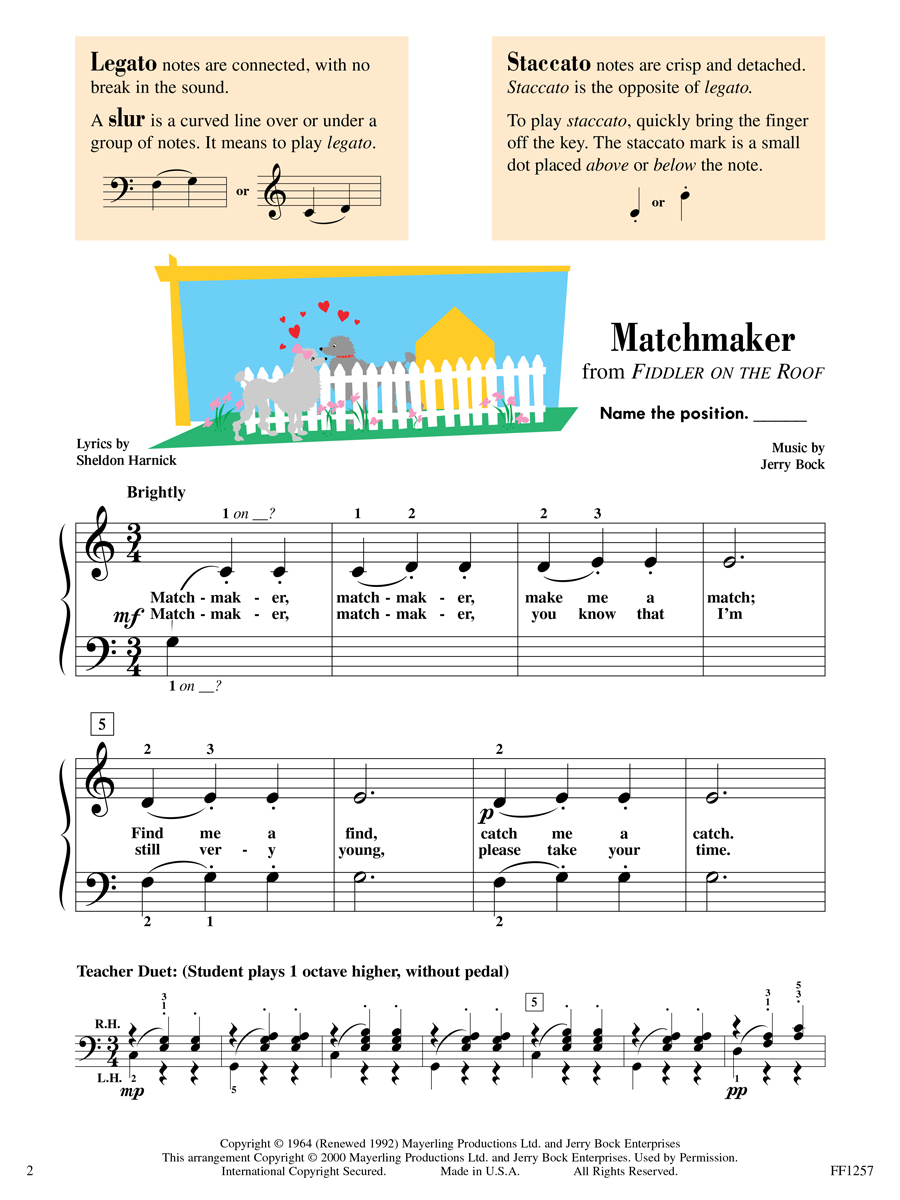 Faber Piano Adventures Level 1 Popular Repertoire noty
