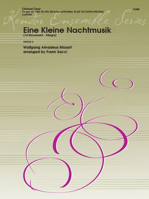 Kendor Music Eine Kleine Nachtmusik noty pro klarinetový soubor