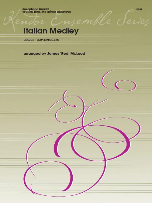 Kendor Music Italian Medley noty pro saxofonový kvintet