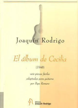 Ediciones Joaquín Rodrigo El álbum de Cecilia noty pro kytaru