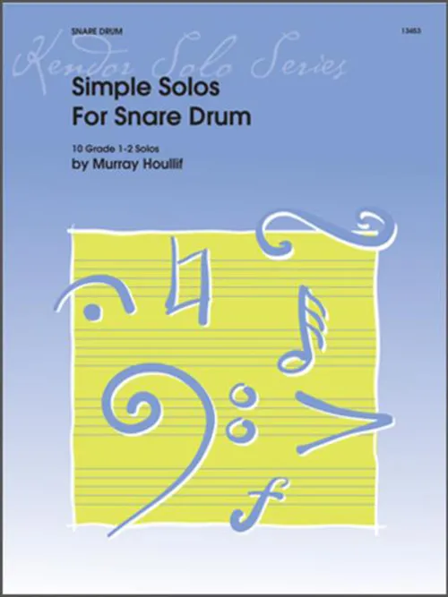 Kendor Music Simple Solos noty pro malý buben 10 kusů