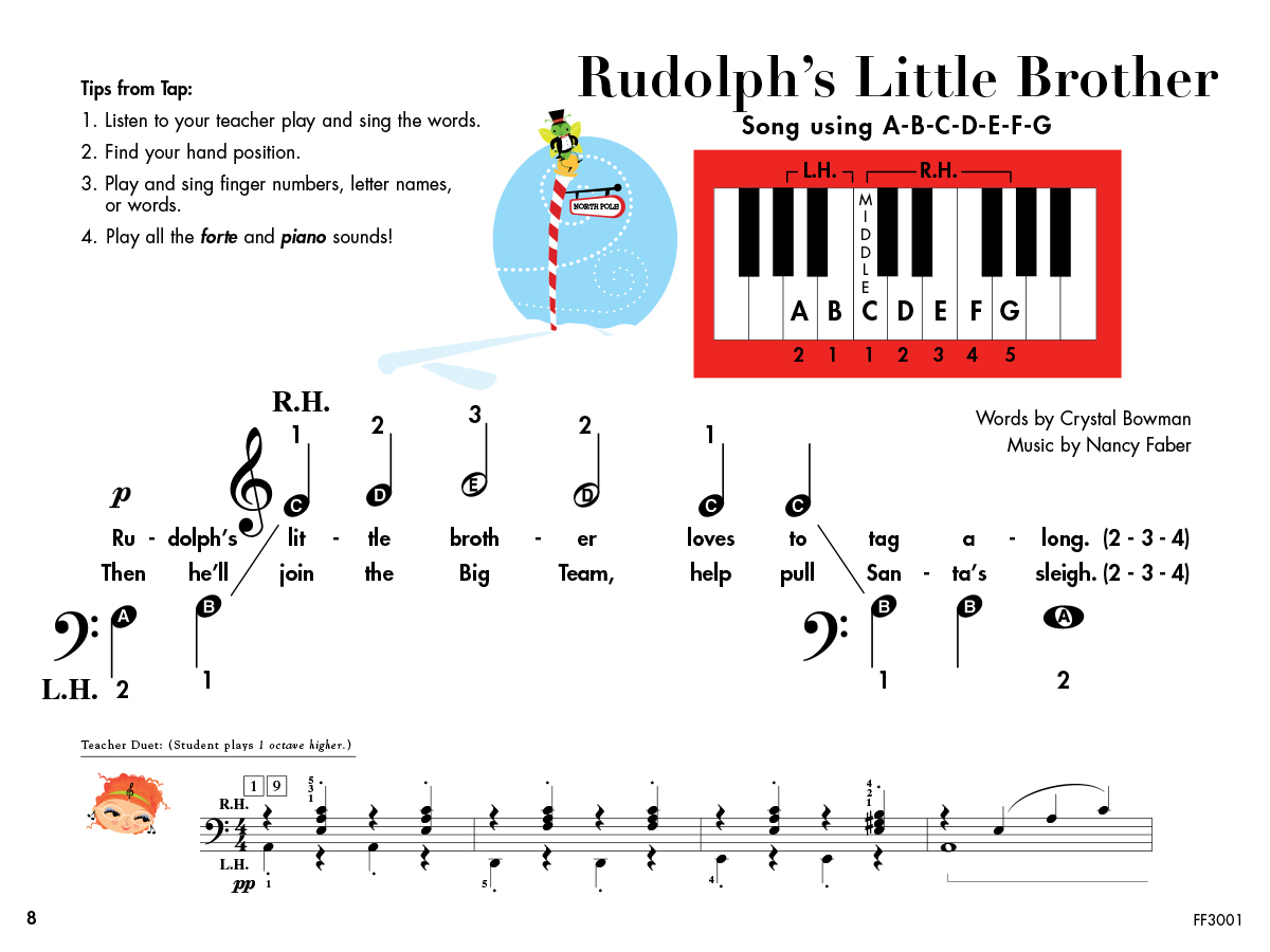 My First Piano Adventure Christmas Book A koledy pre-reading