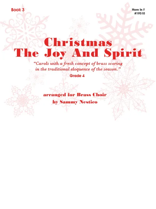 Christmas Joy Spirit Book 3 noty lesní roh F