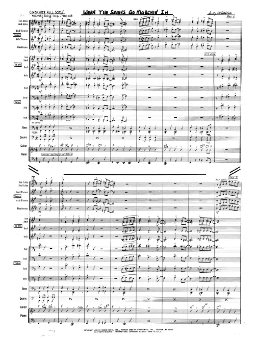 Kendor Music When The Saints Go Marchin’ In partitura Full Score