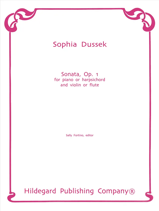 Hildegard Dussek Sonata Op. 1 noty housle cembalo