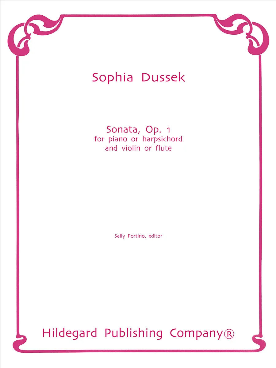 Hildegard Dussek Sonata Op. 1 noty housle cembalo