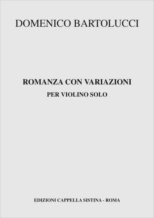 Armelin Musica Romanza con Variazioni noty pro varhany