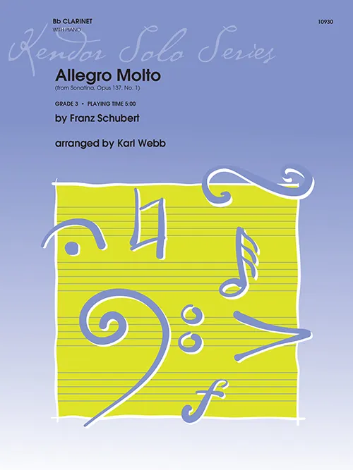 Kendor Music Allegro Molto noty pro klarinet s klavírem