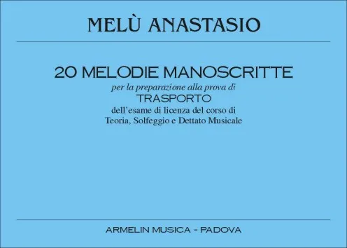 Armelin Musica 20 Melodie Manoscritte noty