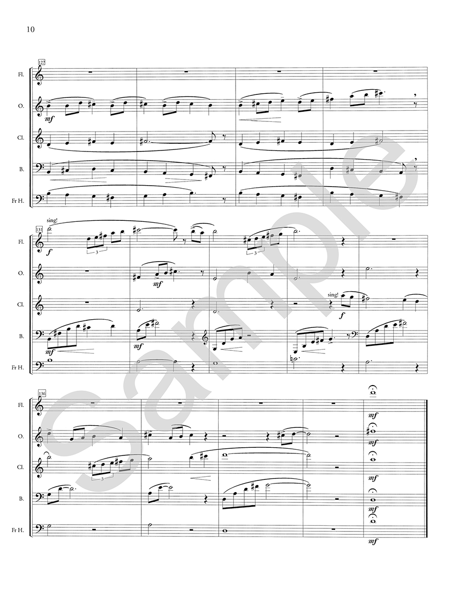 Hildegard Publishing The Room noty pro dechové kvinteto partitura