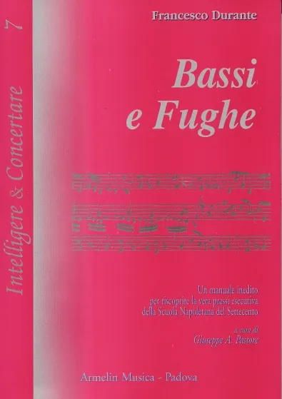 Armelin Musica Bassi e Fughe noty generálbas fuga
