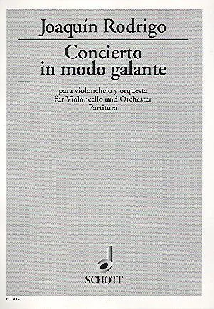 Ediciones Joaquín Rodrigo Concerto in modo galante violoncello