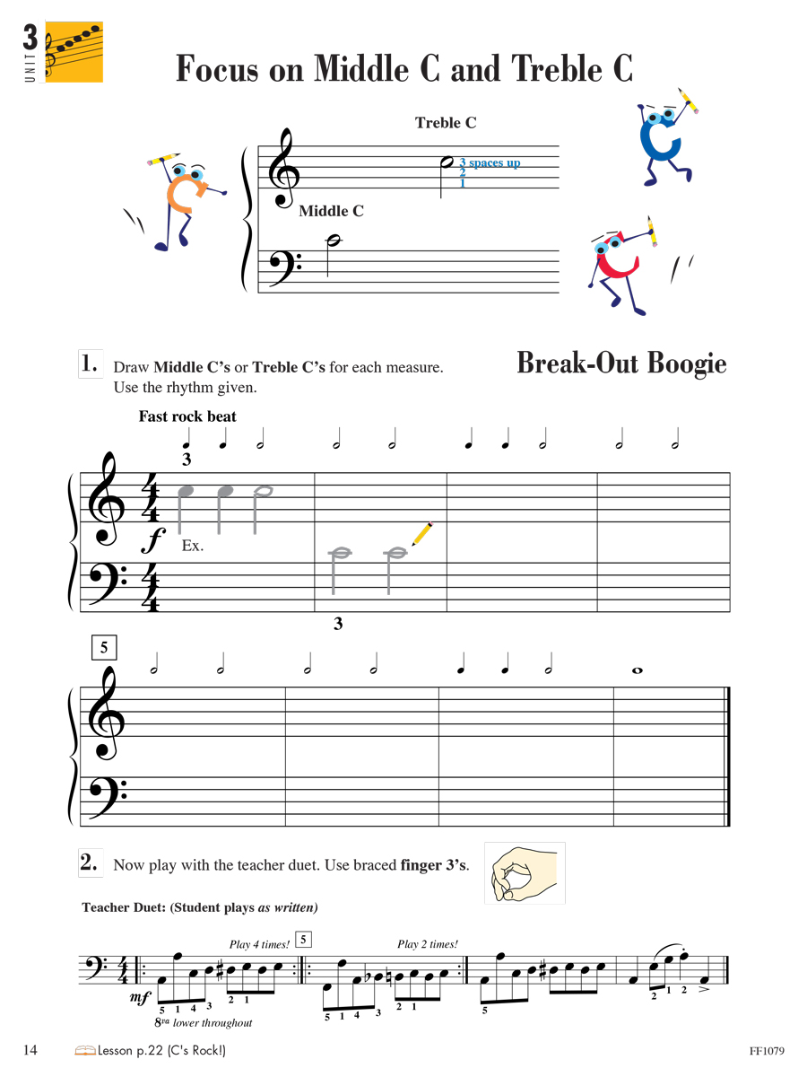 Faber Piano Adventures 1 Theory 2nd Edition hudební teorie