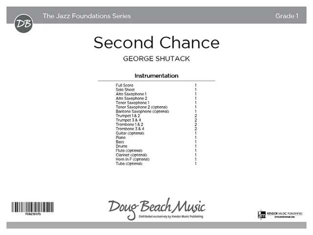 Kendor Music Second Chance partitura swing blues