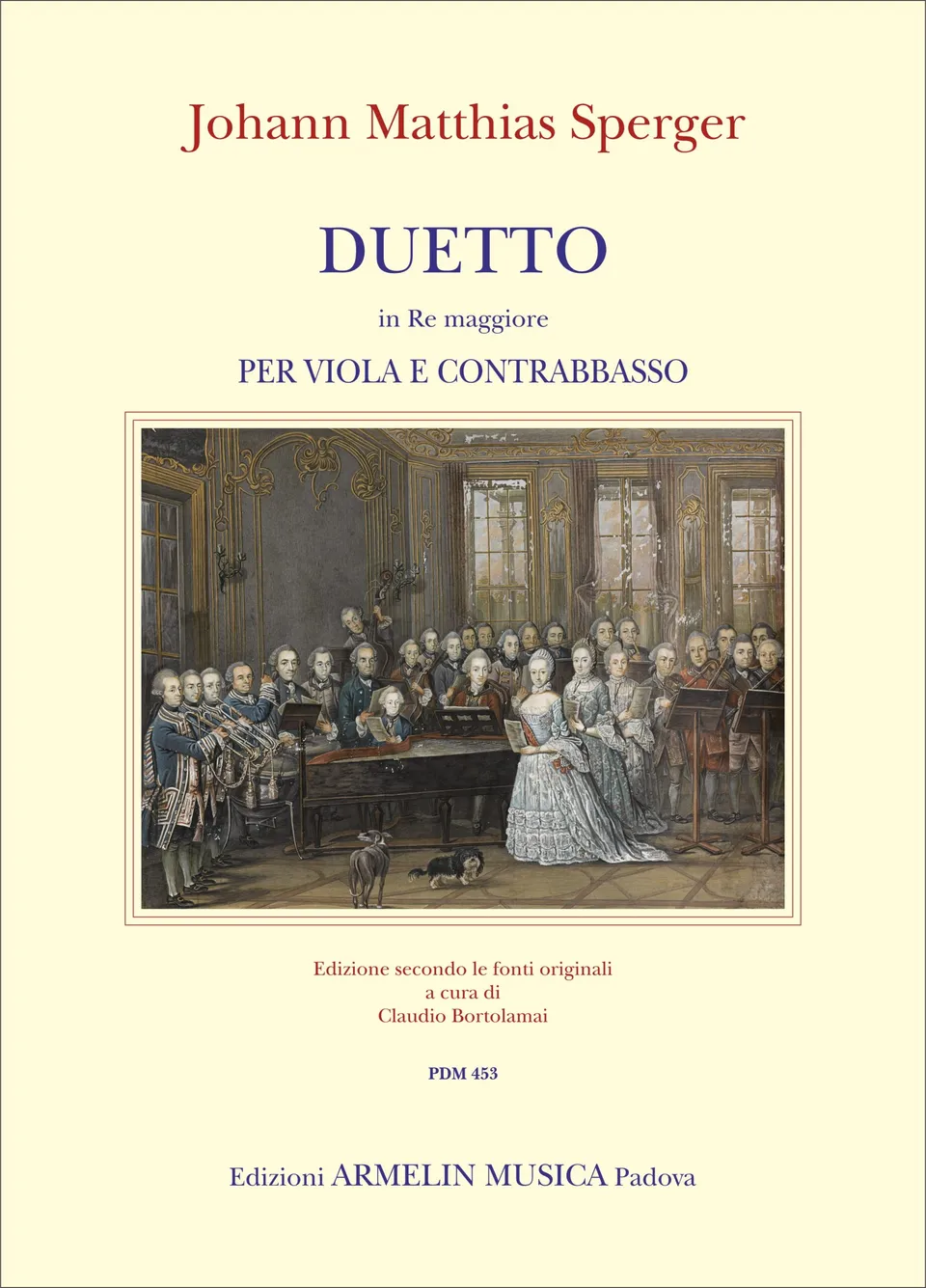 Armelin Musica Duetto in Re maggiore noty pro duo